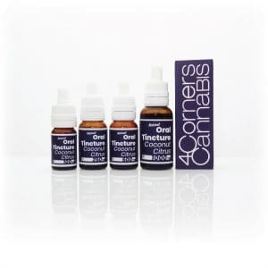 4CC, 4 Corners Cannabis, Four Corners Cannabis, 4CC blue bottle, 4CC blue label